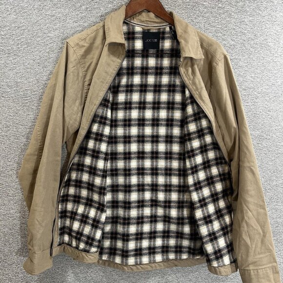 JOE’S Men’s Light Jacket Sz Medium Flannel Lined Over Shirt Jacket Brown - Picture 9 of 13